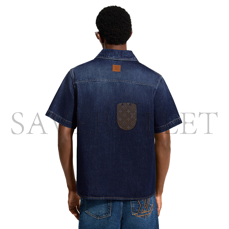 LOUIS VUITTON SHORT-SLEEVED DENIM SHIRT 1AK6F7